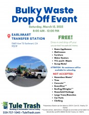 Spring Bulky Waste Drop Off